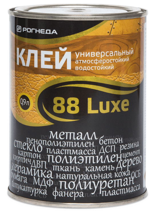 Клей универсальный водостойкий "88-Luxe" 0,9л  (1х6)